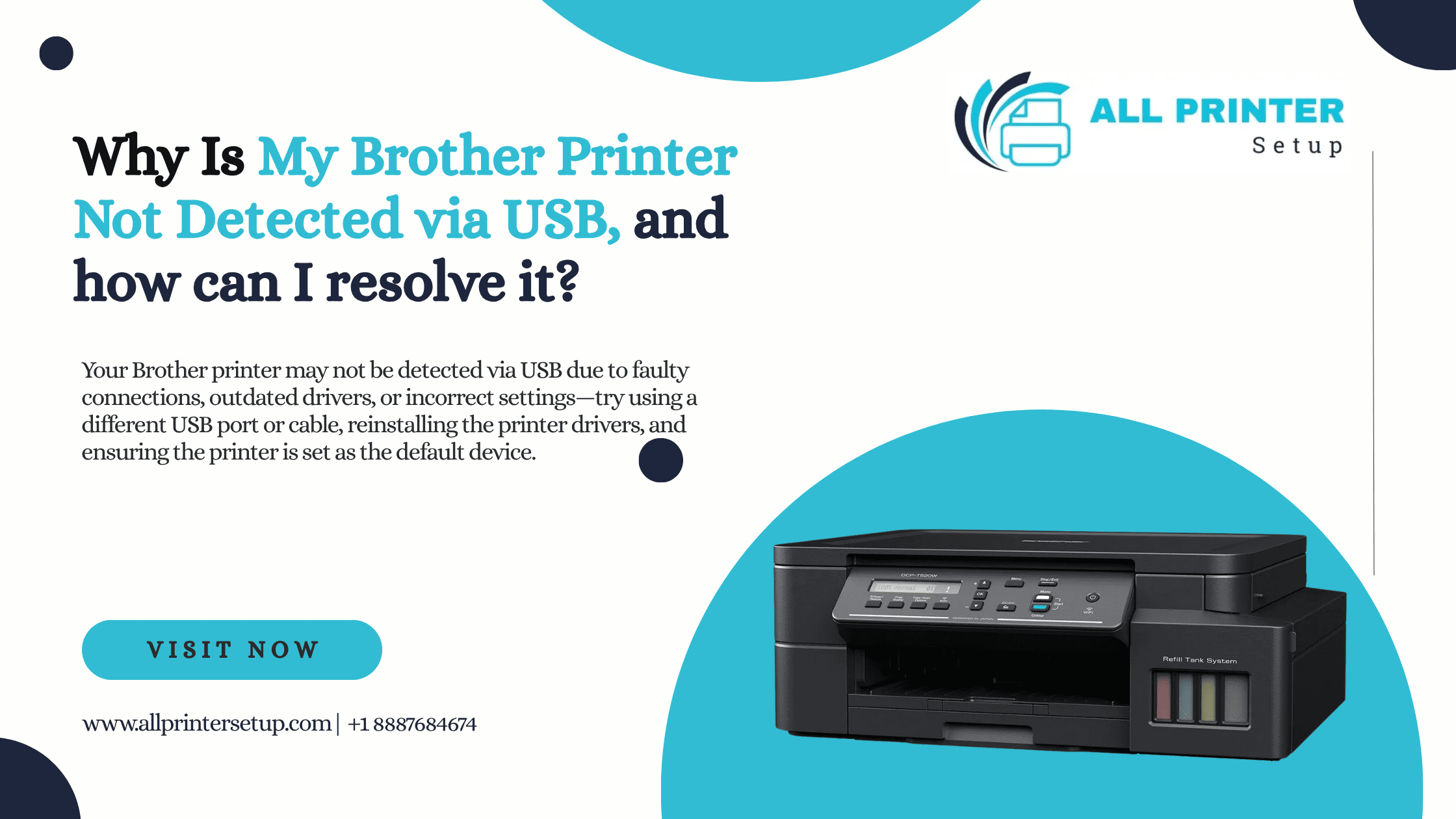 My Brother Printer Not Detected via USB